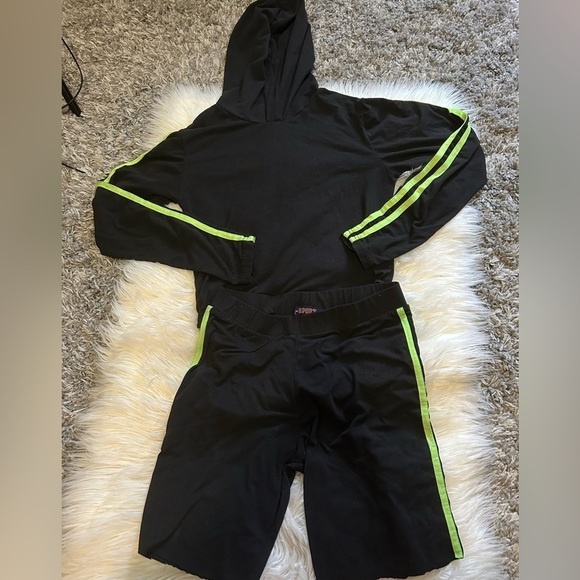 Black & Neon Green Two-Piece Set - Picture 1 of 1